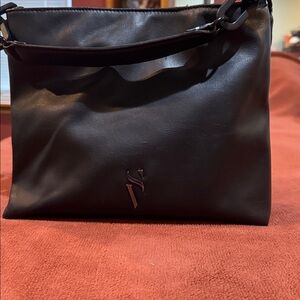 Simply Vera Vera Wang Black Shoulder Bag with Slouchy Design 11”Lx10”Hx3”D